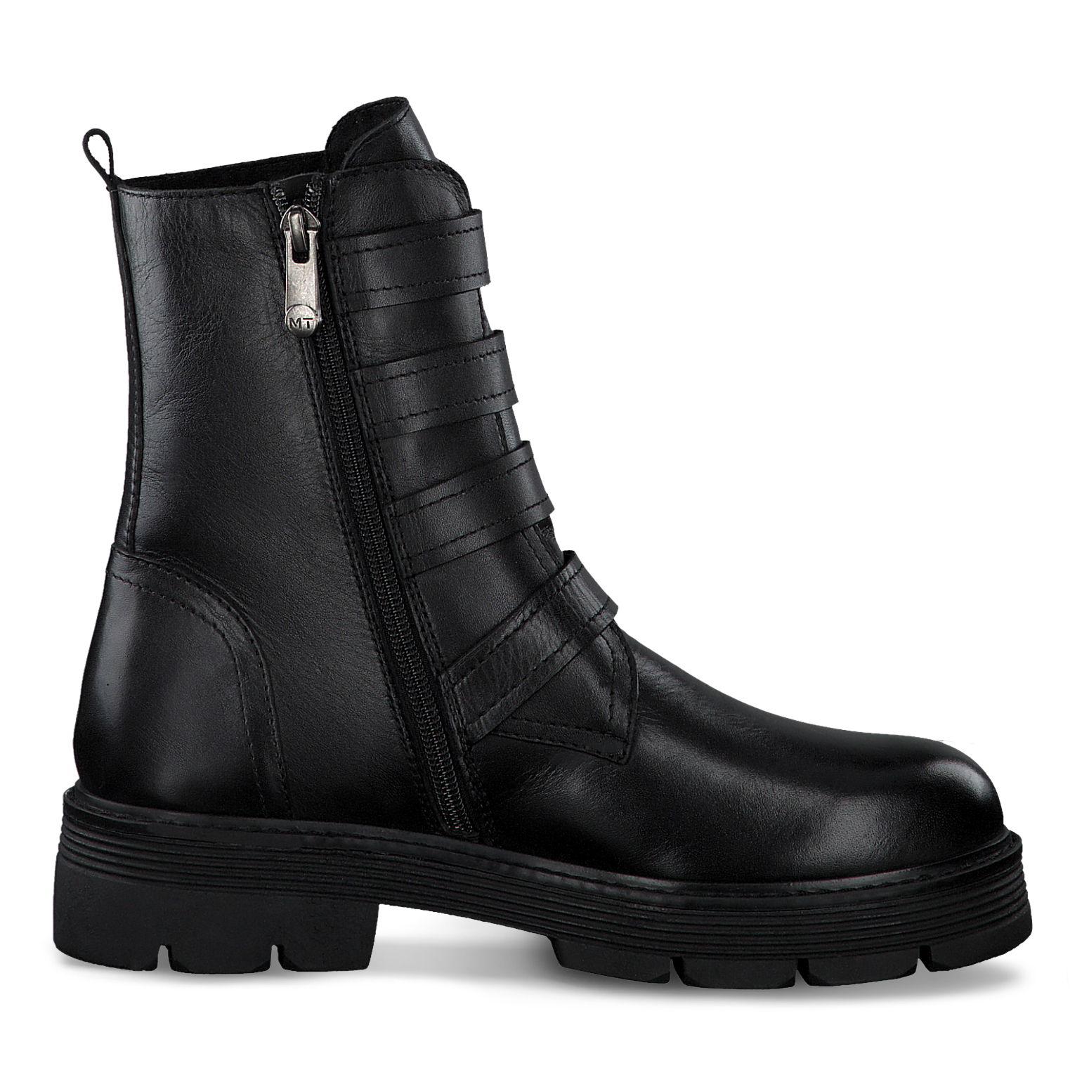 Lederstiefelette - schwarz, BLACK ANTIC, hi-res
