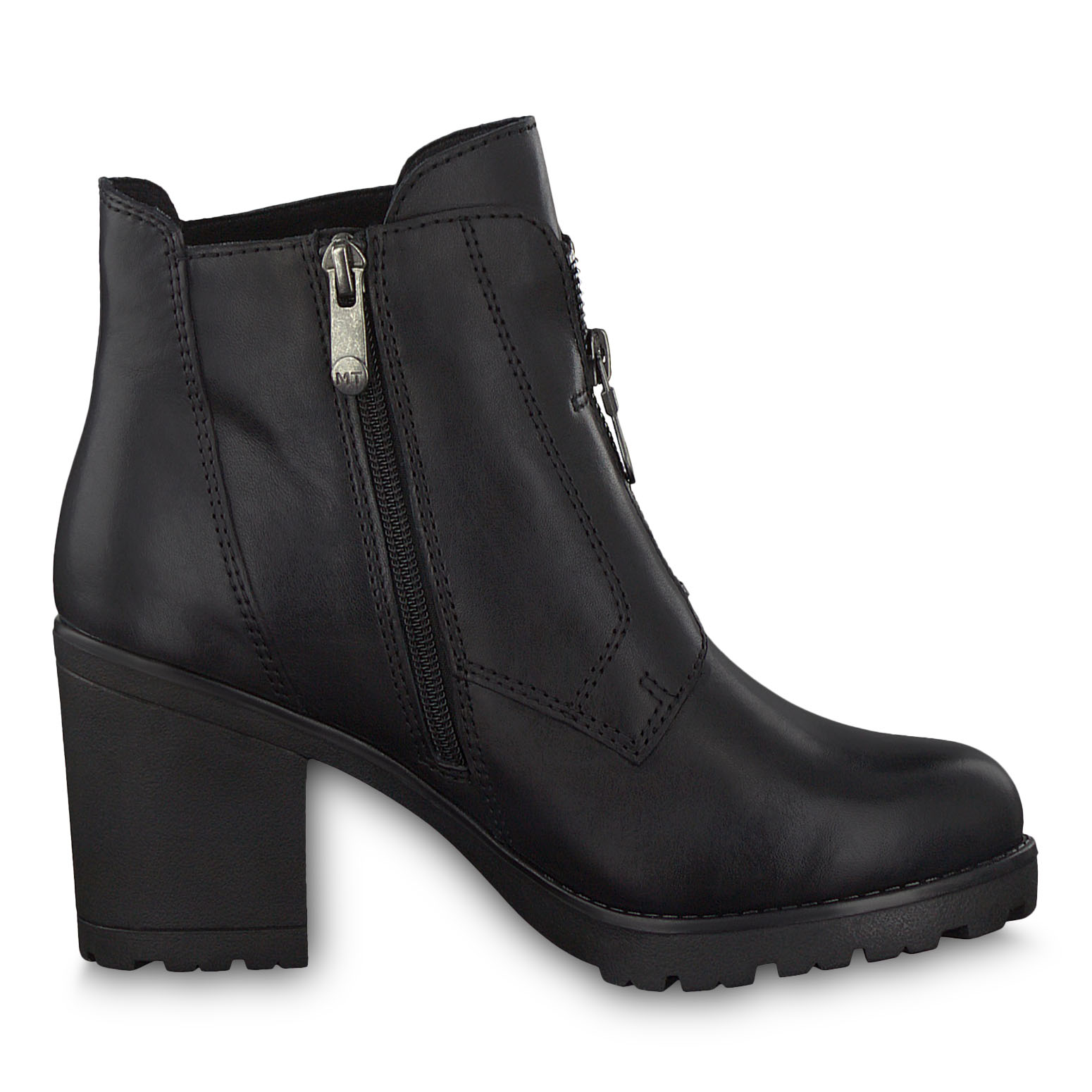 Lederstiefelette - schwarz, BLACK ANTIC, hi-res