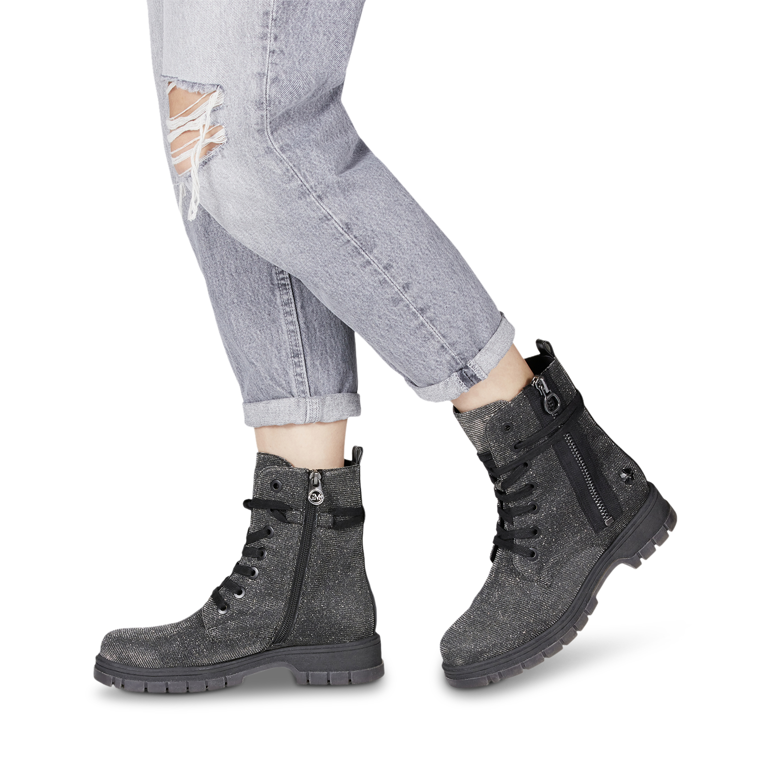 Stiefelette - schwarz, BLACK METALLIC, hi-res