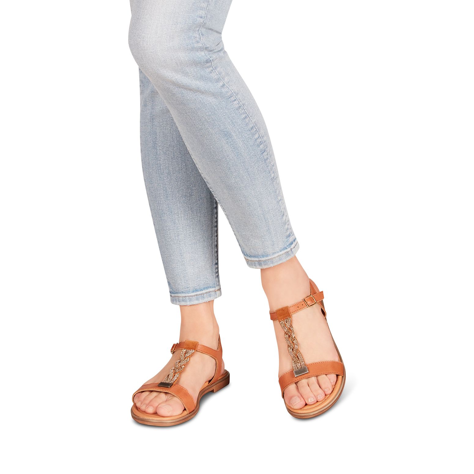 Sandal - brown, COGNAC COMB, hi-res