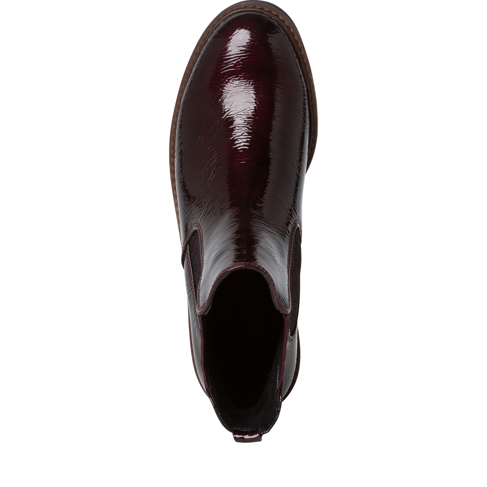 Chelsea boot - brown, BORDEAUX PAT., hi-res
