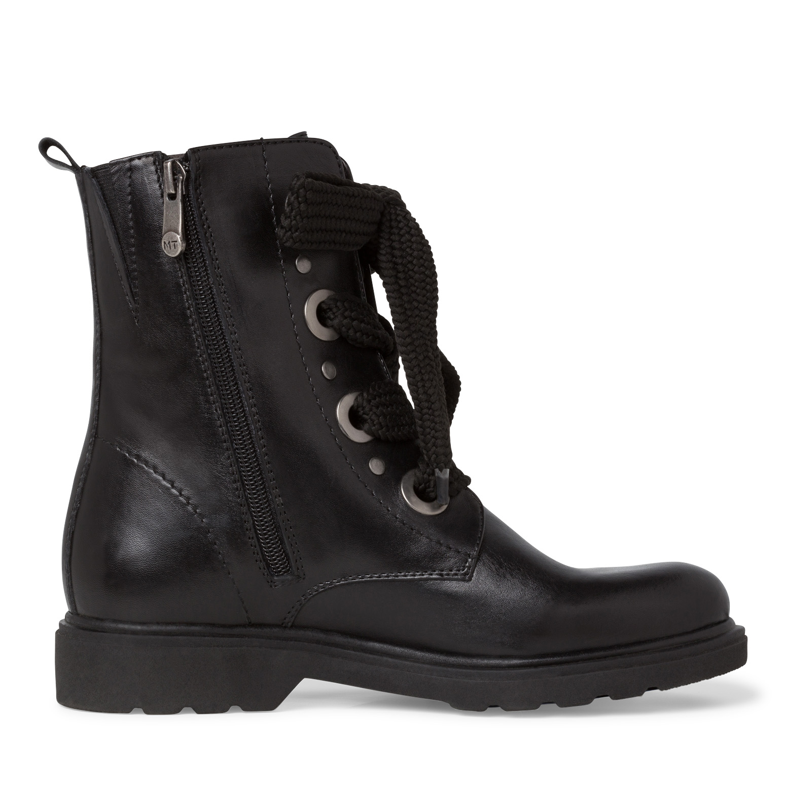 Lederstiefelette - schwarz, BLACK ANTIC, hi-res