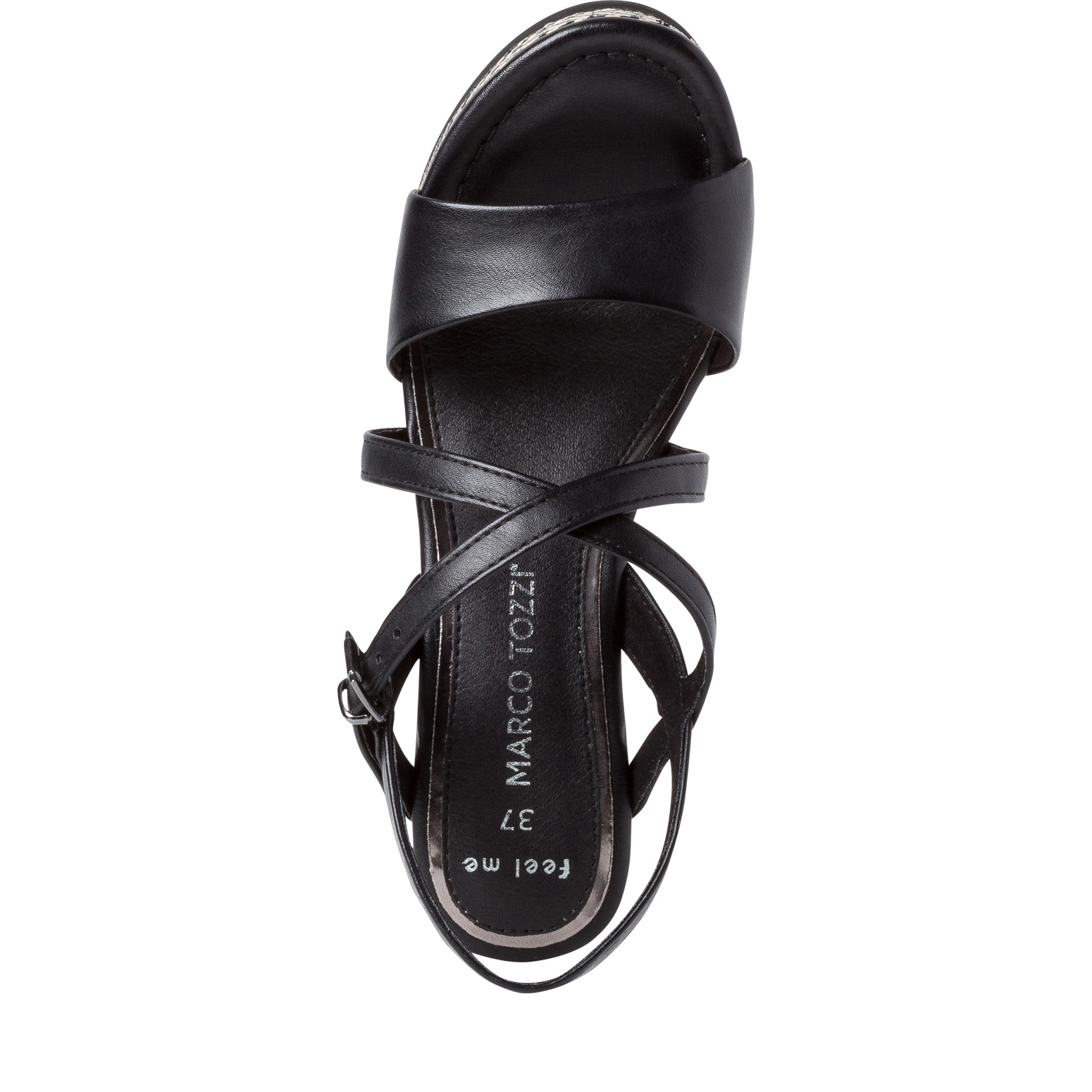 Sandalette - schwarz, BLACK, hi-res