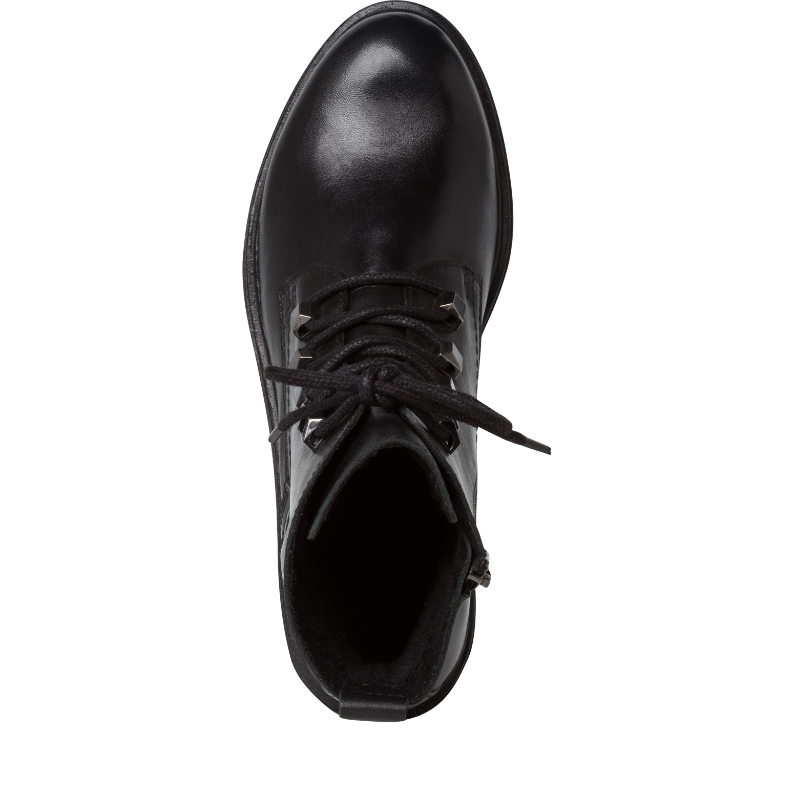 Lederstiefelette - schwarz, BLACK NAPPA, hi-res