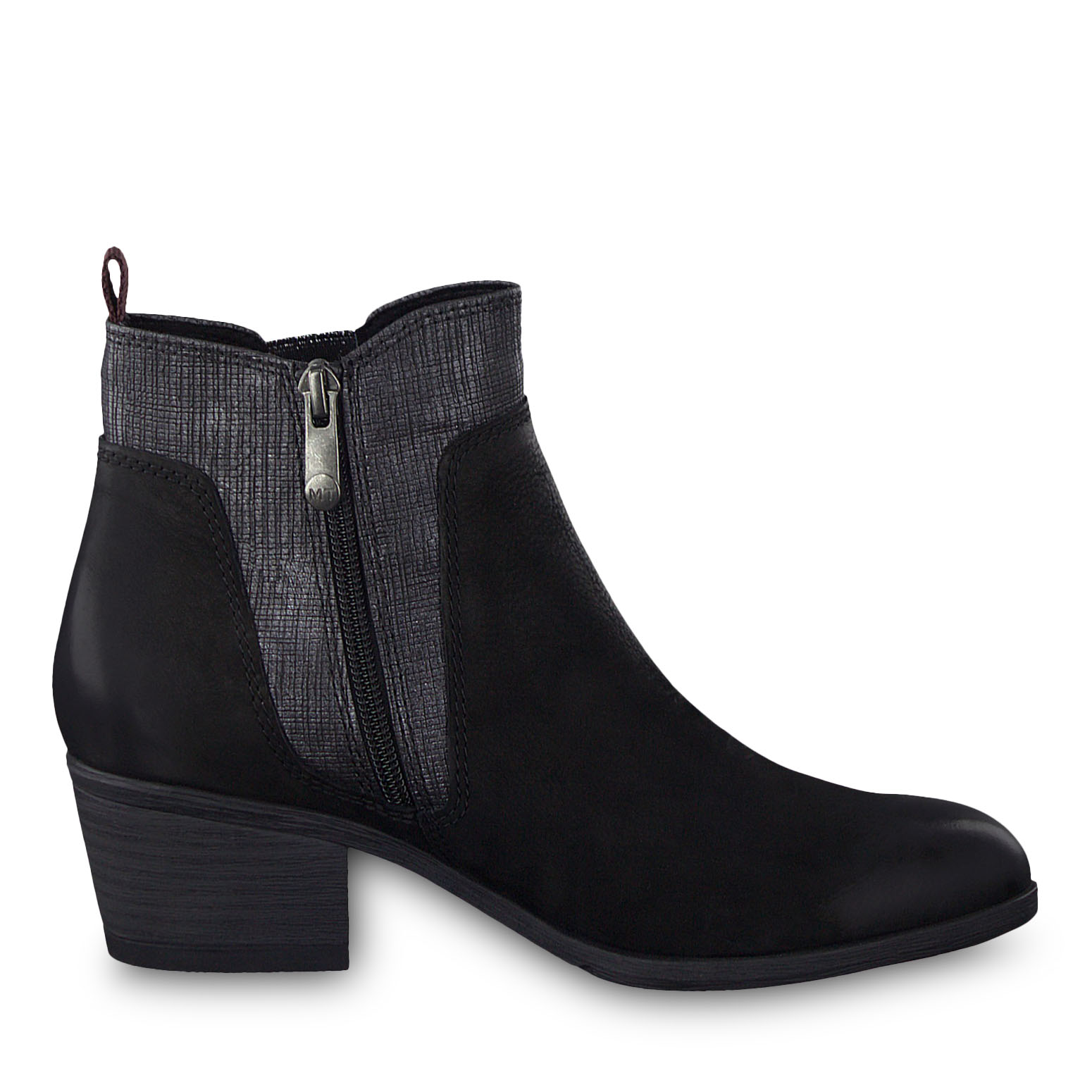 Bottine en cuir - noir, BLACK COMB, hi-res