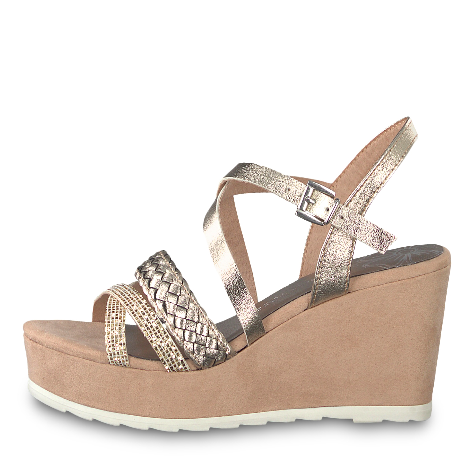 Heeled sandal - rose, ROSE MET. COMB, hi-res