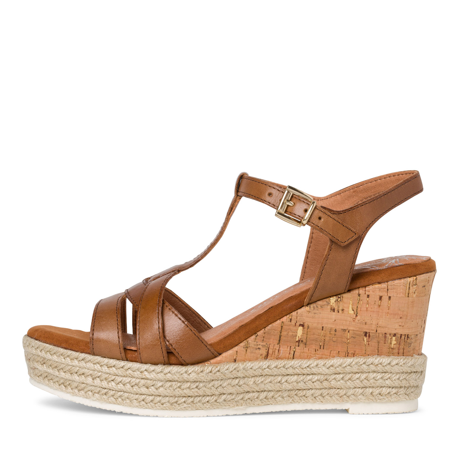 Ledersandalette - braun, NUT, hi-res