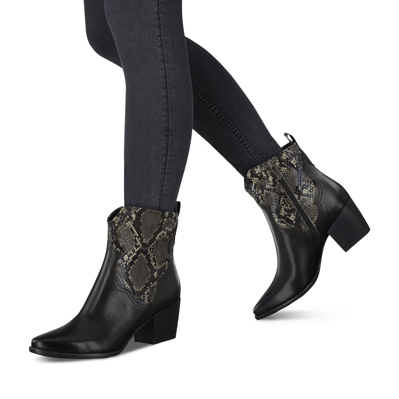 Stiefelette - schwarz, BLACK ANT.COMB, hi-res