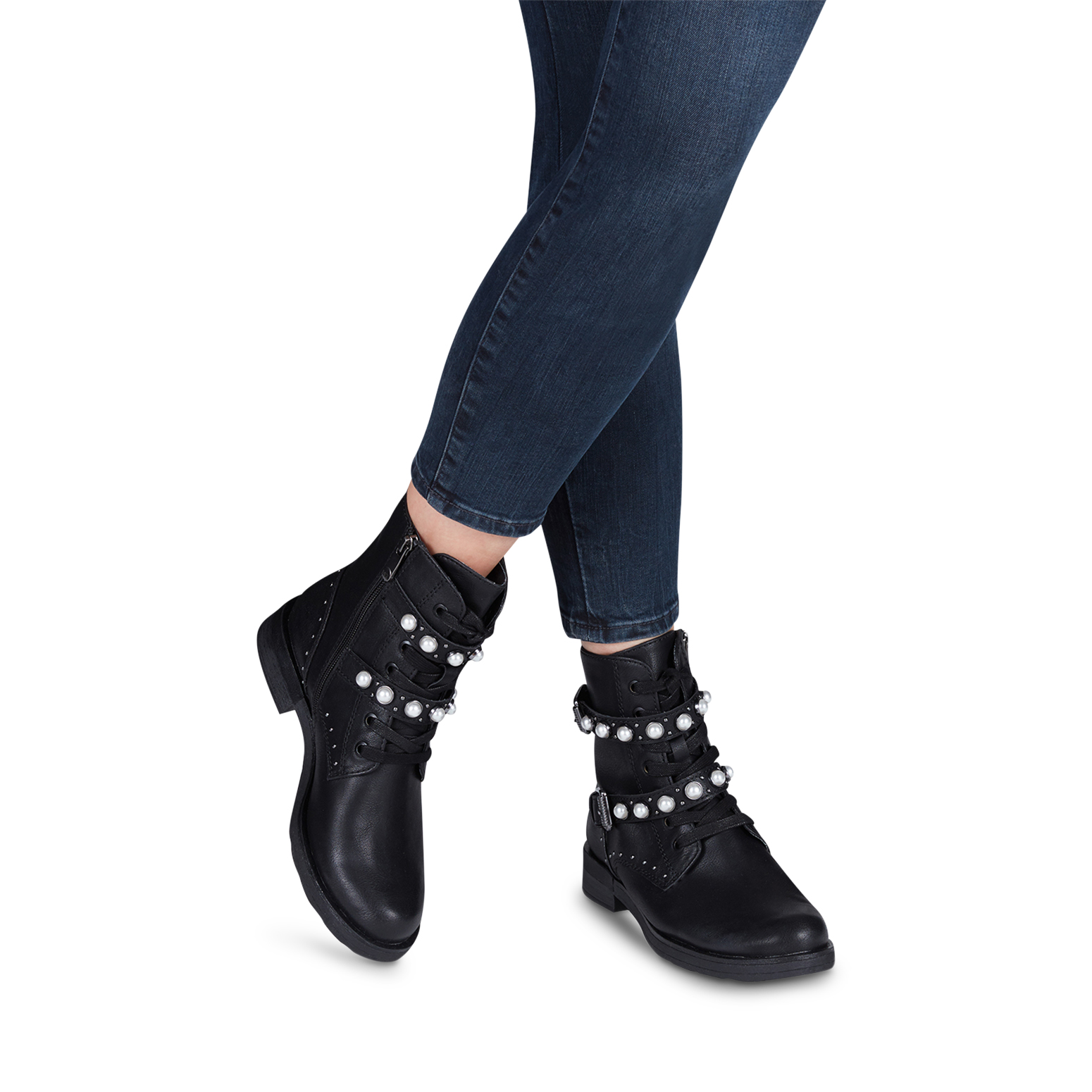Stiefelette - schwarz, BLACK ANT.COMB, hi-res