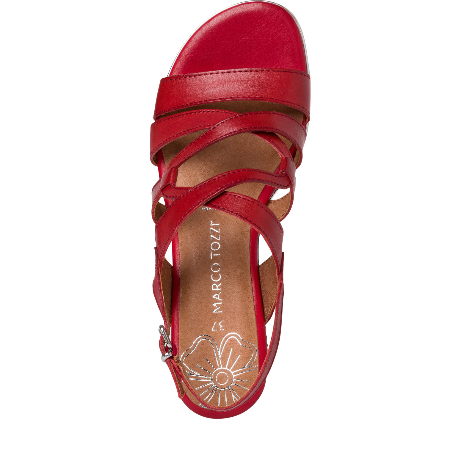 Heeled sandal - red, CHILI COMB, hi-res