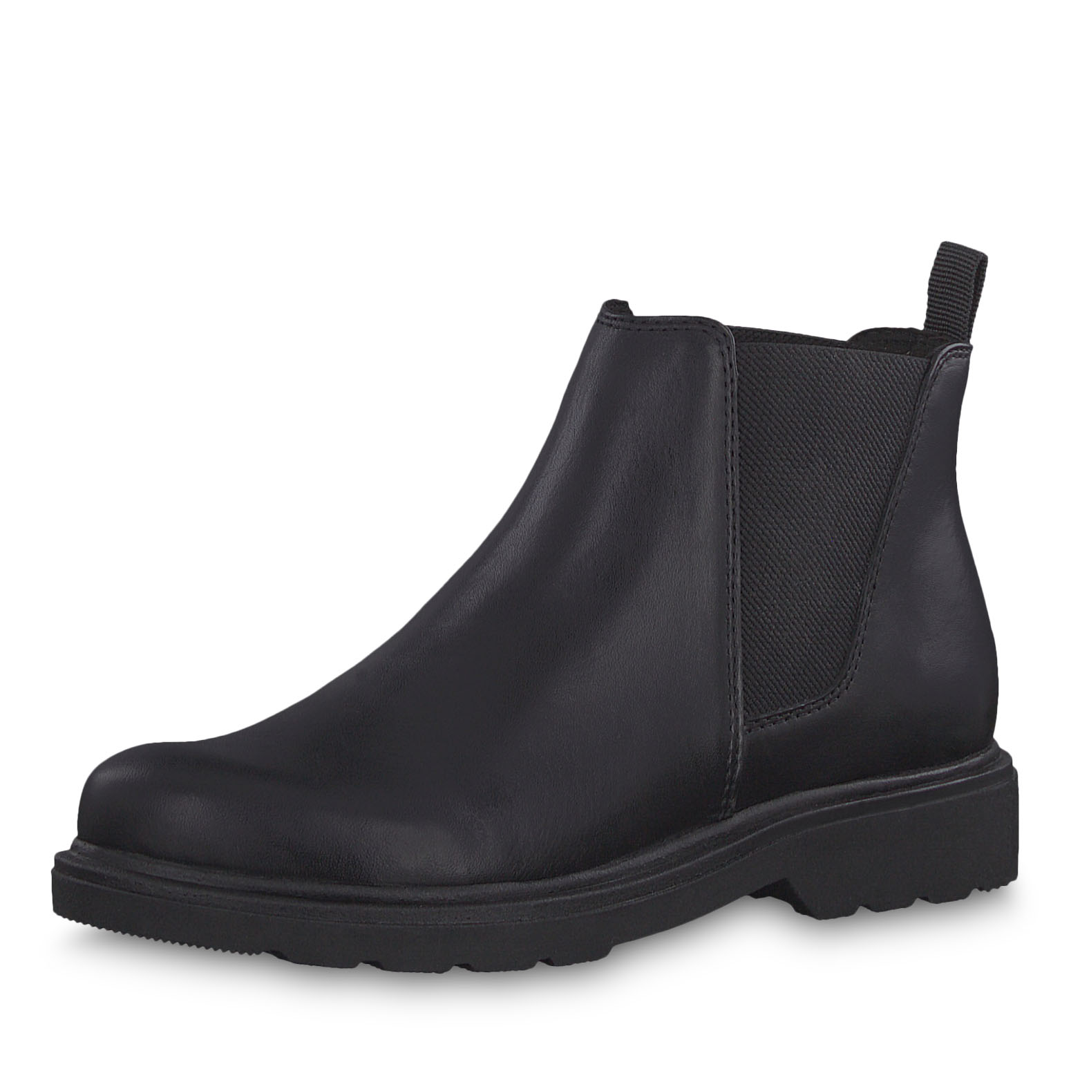 Leder Chelsea Boot - schwarz, BLACK ANTIC, hi-res