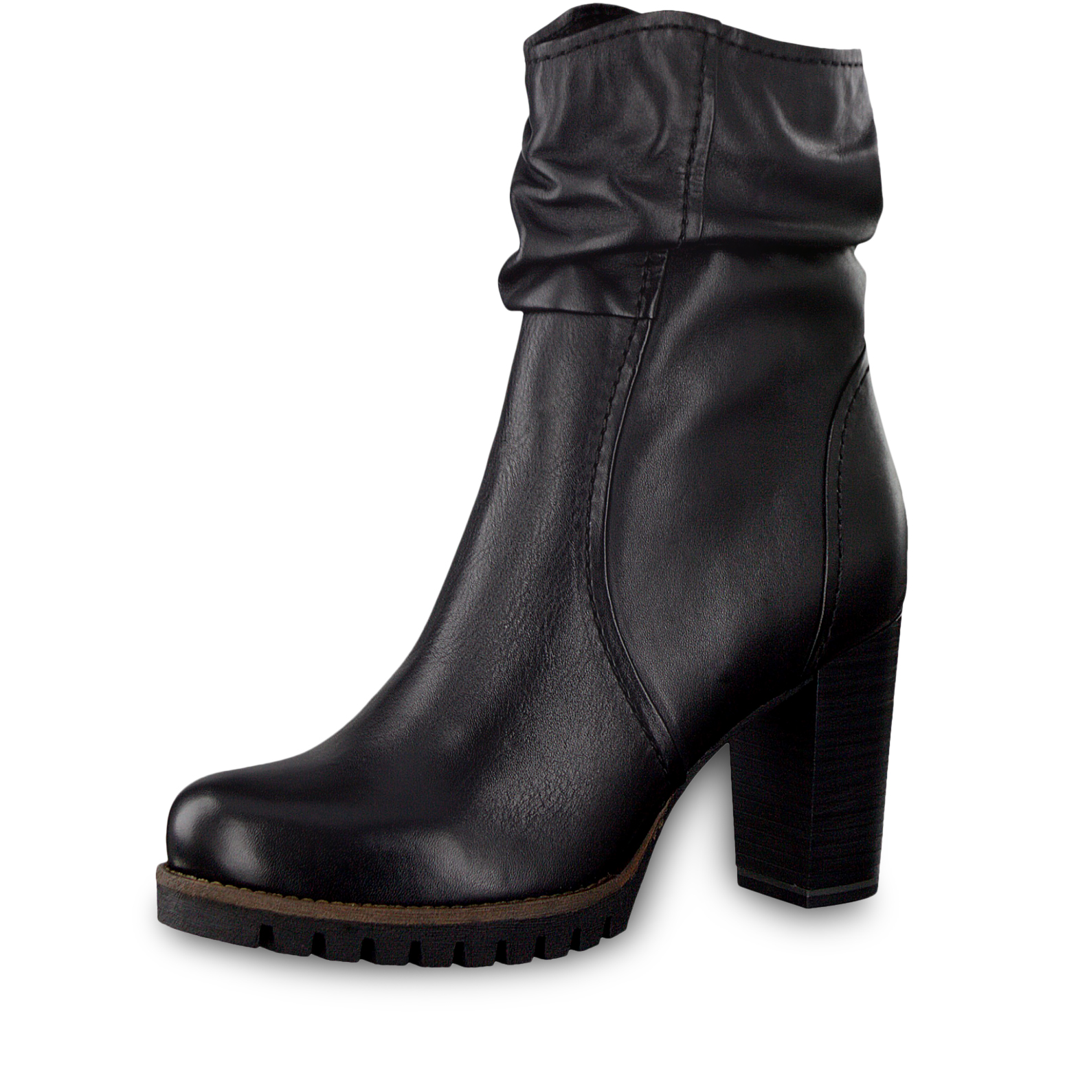 Bottine en cuir - noir, BLACK ANTIC, hi-res