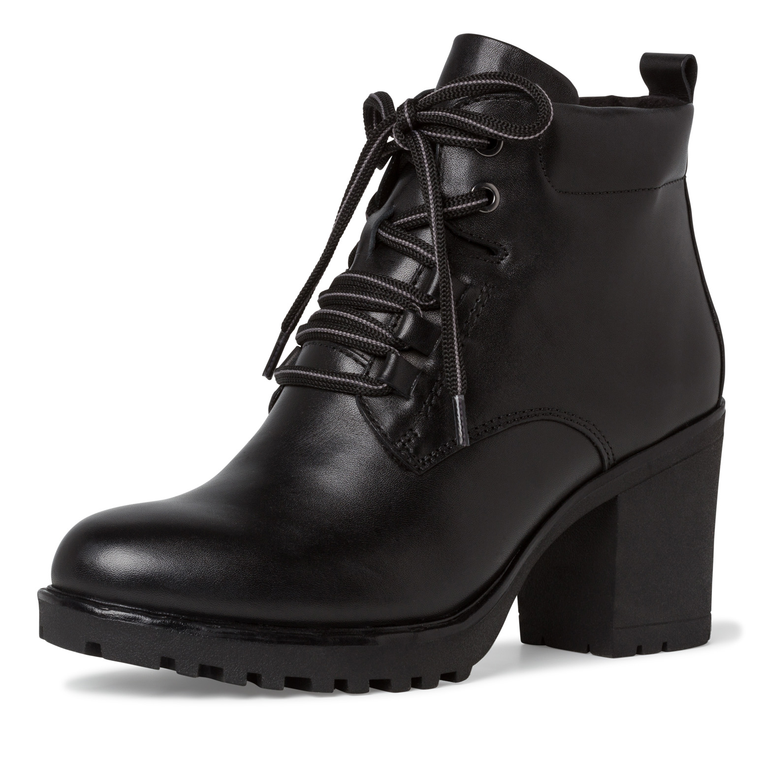 lederstiefelette schwarz