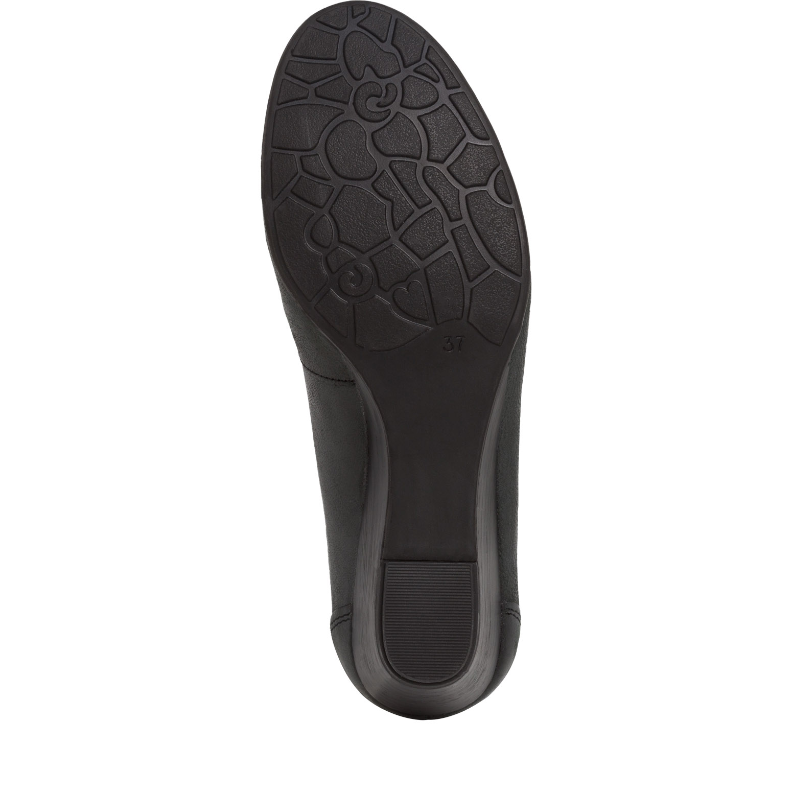 Escarpin en cuir - noir, BLACK, hi-res