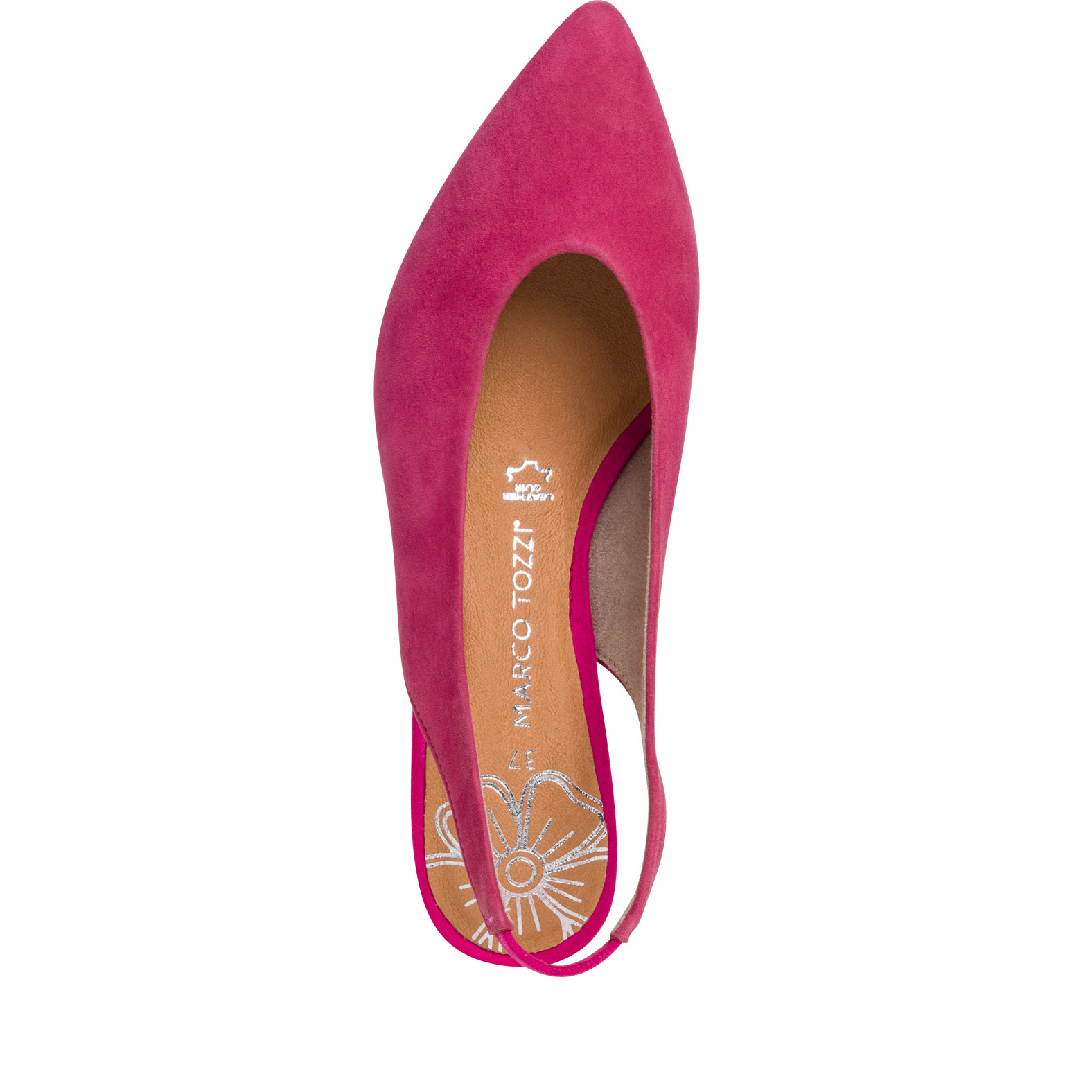 Lederslingpumps - pink, PINK, hi-res