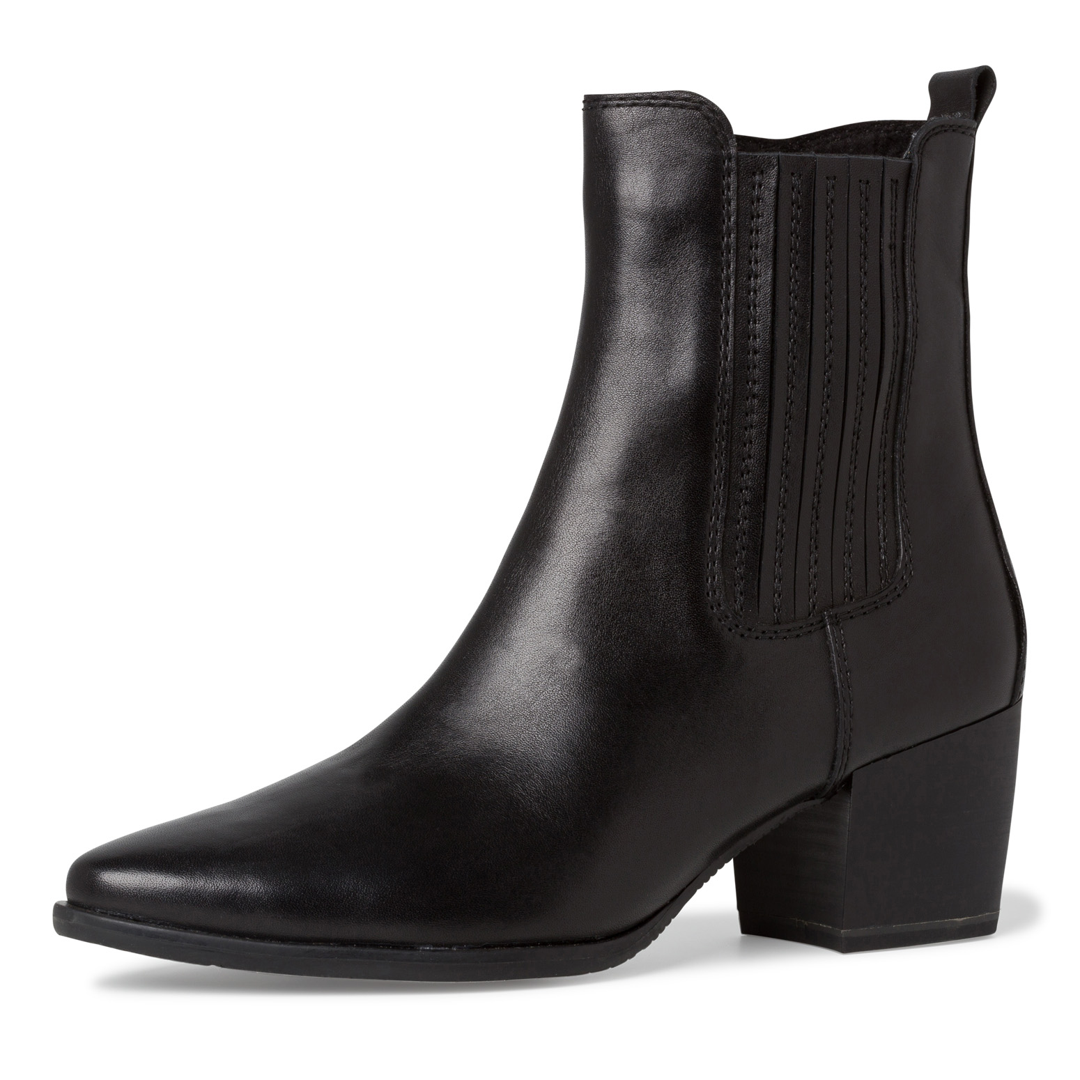 Leather Chelsea boot - black, BLACK ANTIC, hi-res