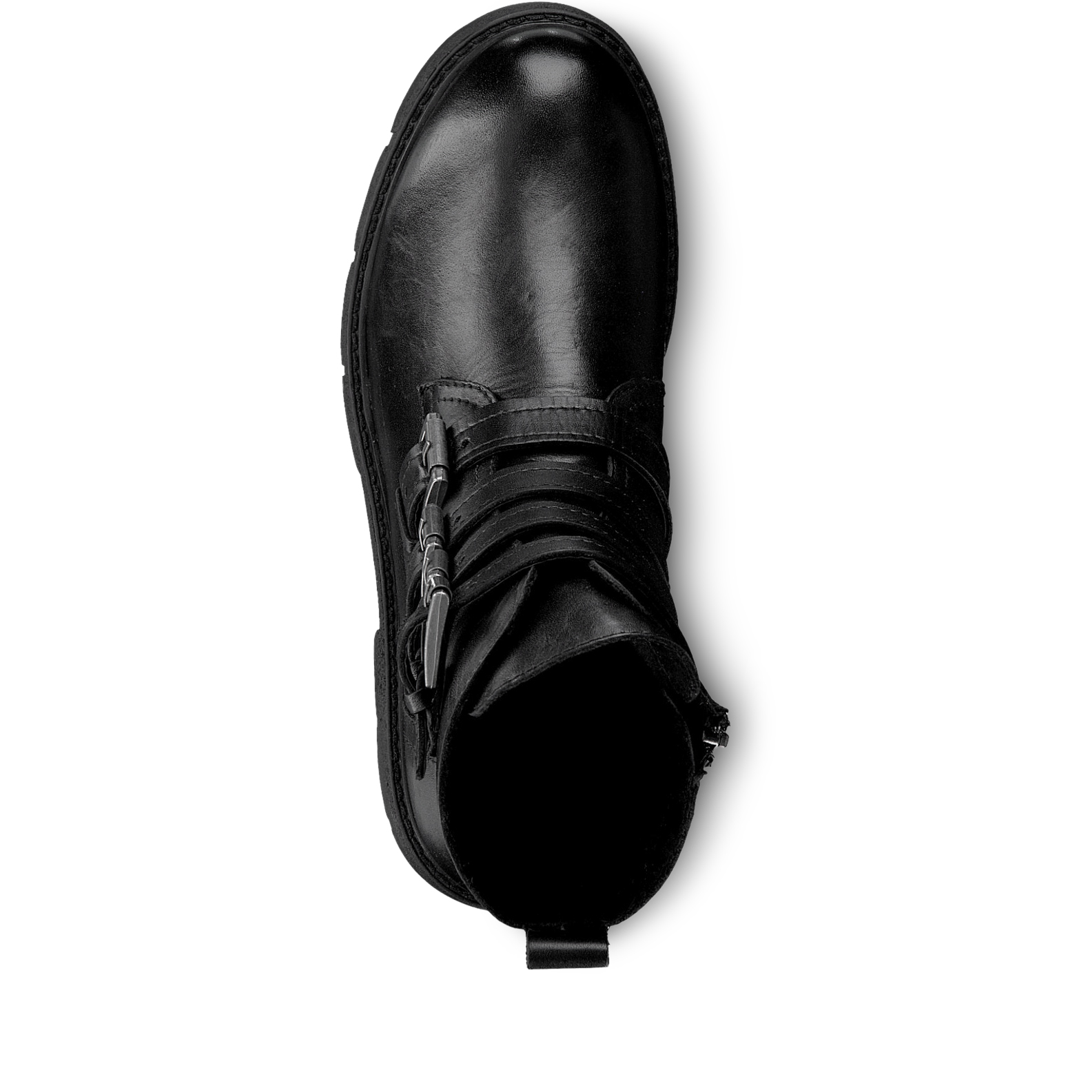 Lederstiefelette - schwarz, BLACK ANTIC, hi-res